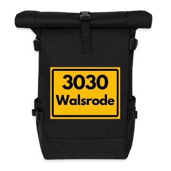 ANCIEN CODE POSTAL RÉTRO 3030 WALSRODE VOGELW. - Sac à dos roll top - noir - Devant