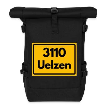 ANCIEN CODE POSTAL 3110 UELZEN HUNDERTWASSER - Sac à dos roll top - noir - Devant