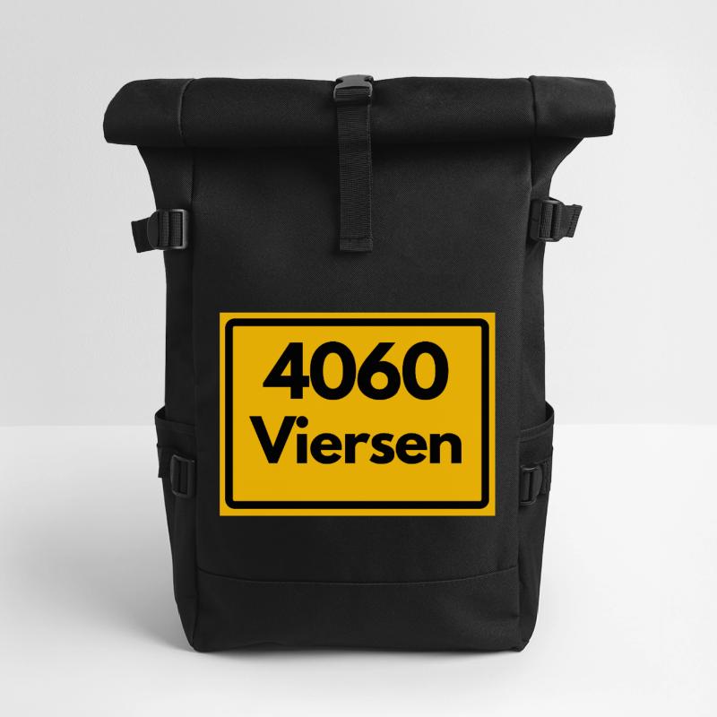 OLD POSTCODE POSTCODE RETRO 4060 VIERSEN Roll Top Backpack