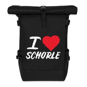 I Love Spritzer – Palatinate Wine Spritzer & Love of Homeland - Roll Top Backpack - black - Front