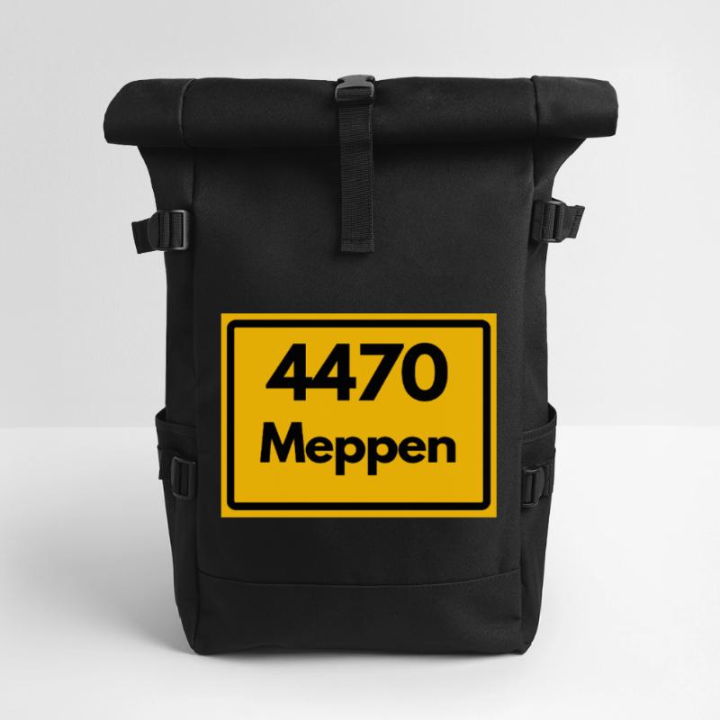 OLD POSTCODE POSTCODE RETRO 4470 MEPPEN Roll Top Backpack
