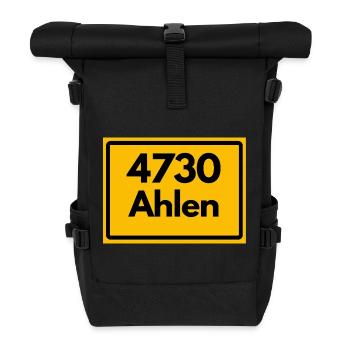 ALTE POSTLEITZAHL PLZ RETRO 4730 AHLEN NRW - Rolltop Rucksack - Schwarz - Vorne