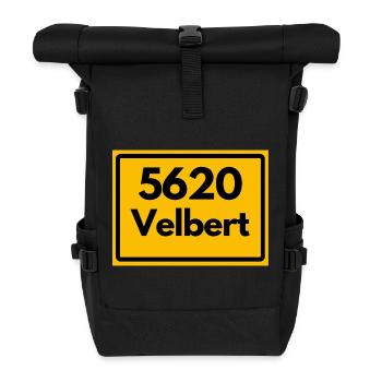 OLD POSTCODE POSTCODE RETRO 5620 VELBERT NRW - Roll Top Backpack - black - Front