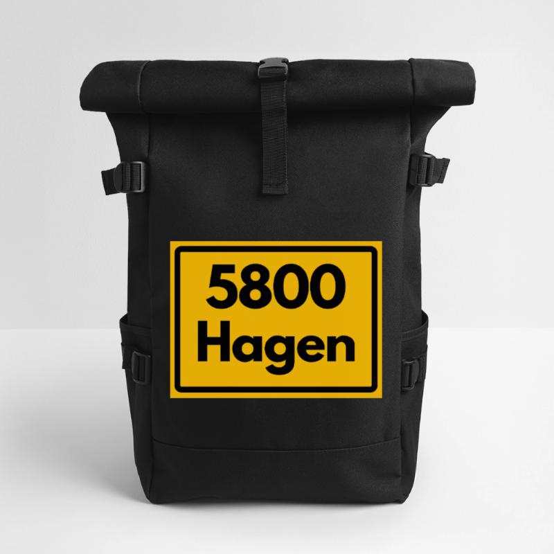 OLD POSTCODE POSTCODE RETRO 5800 HAGEN Roll Top Backpack