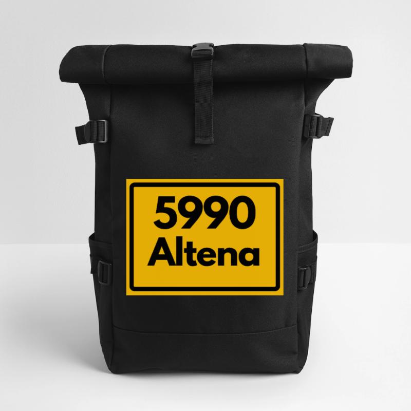 OLD POSTCODE POSTCODE RETRO 5990 ALTENA HEIMAT Roll Top Backpack