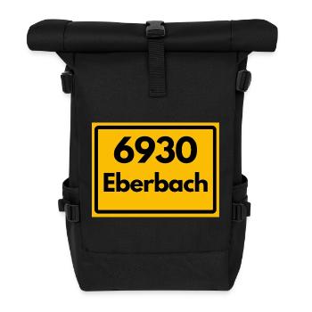 ANCIEN CODE POSTAL RETRO 6930 EBERBACH HEIMAT - Sac à dos roll top - noir - Devant