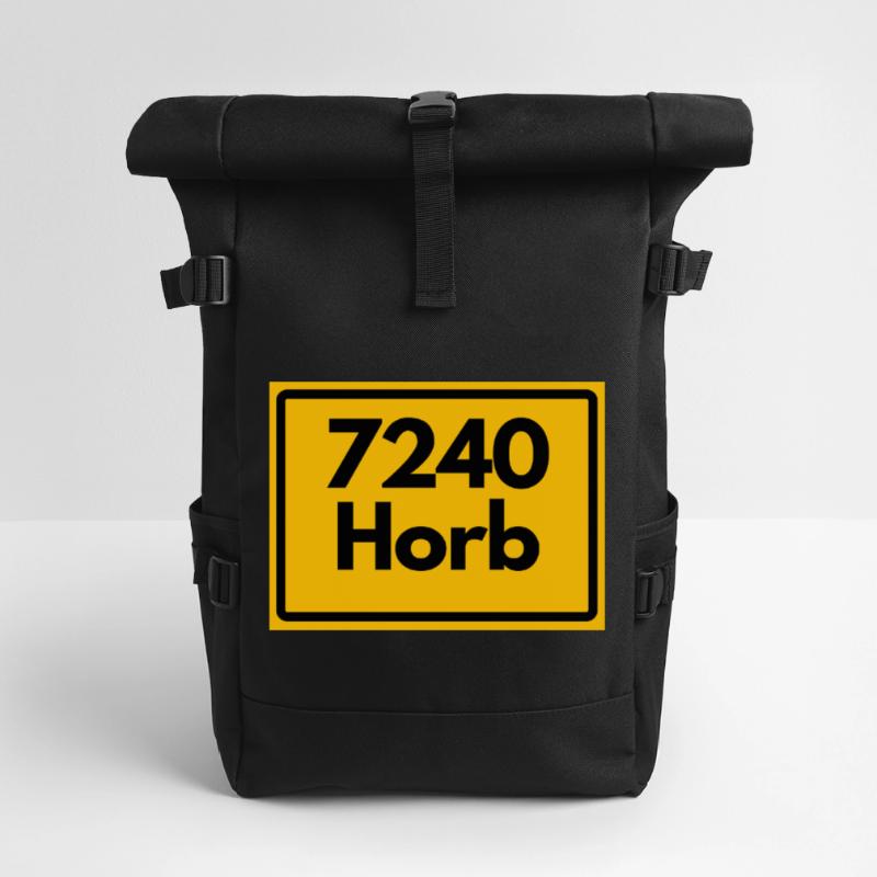 OLD POSTCODE POSTCODE RETRO 7240 HORB HEIMATSTOLZ Roll Top Backpack