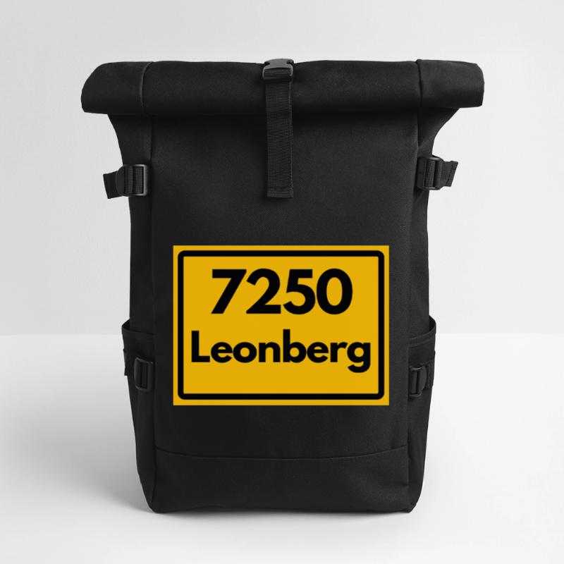OLD POSTCODE ZIP CODE RETRO 7250 LEONBERG HEIMAT Roll Top Backpack