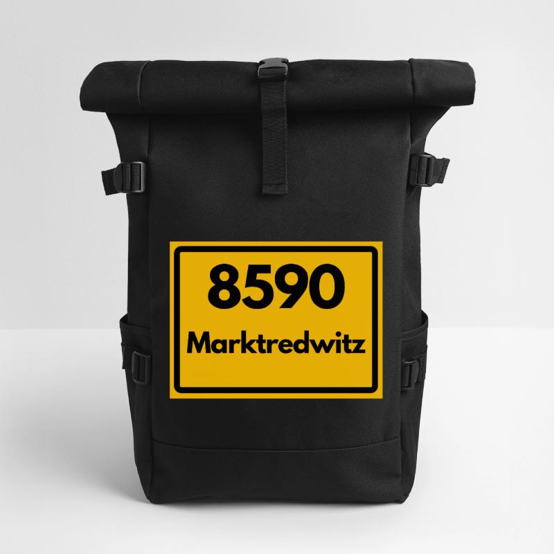 OLD POSTCODE ZIP CODE 8590 MARKTREDWITZ HEIMAT Roll Top Backpack