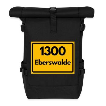 ANCIEN CODE POSTAL RÉTRO 1300 EBERSWALDE HEIMAT - Sac à dos roll top - noir - Devant