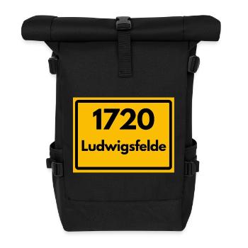 ANCIEN CODE POSTAL RÉTRO 1720 LUDWIGSFELDE - Sac à dos roll top - noir - Devant