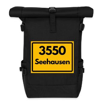 ANCIEN CODE POSTAL 3550 SEEHAUSEN HEIMATSTOLZ - Sac à dos roll top - noir - Devant