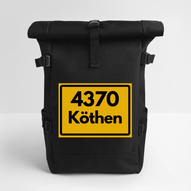 OLD POSTCODE ZIP CODE 4370 KÖTHEN HEIMATSTOLZ Roll Top Backpack