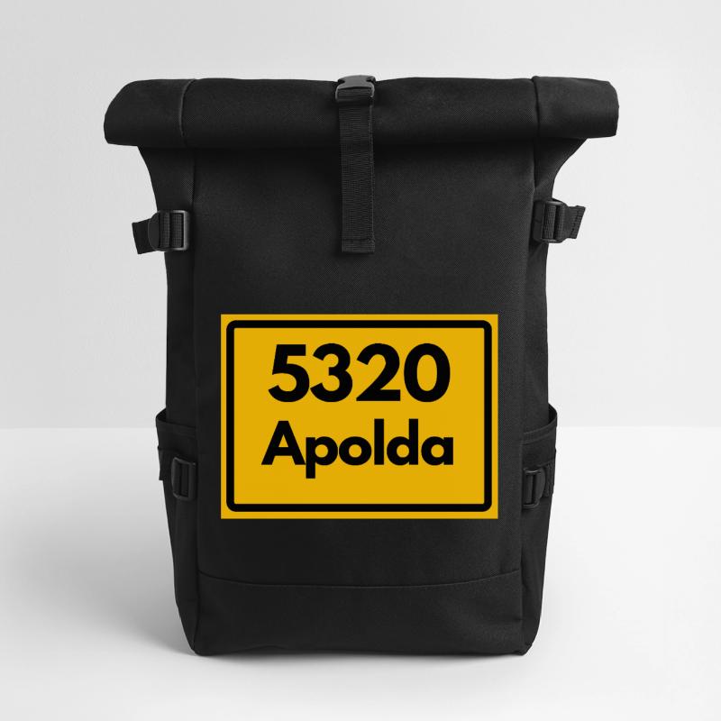 OLD POSTCODE ZIP CODE 5320 Apolda Glockenstadt Roll Top Backpack