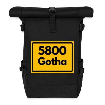 ANCIEN CODE POSTAL 5800 GOTHA HEIMATSTOLZ ORIGINAL - Sac à dos roll top - noir - Devant