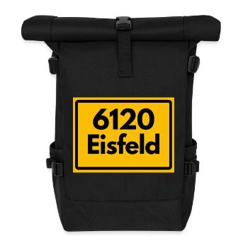 Ancien code postal 6120 Eisfeld | RDA - Sac à dos roll top - noir - Devant