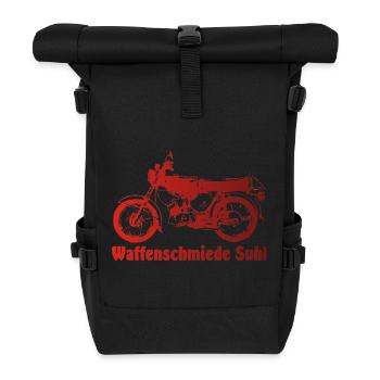 Simson S51 Waffenschmiede - Rolltop Rucksack - Schwarz - Vorne