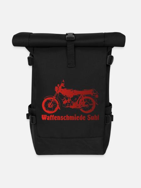 Simson S51 Waffenschmiede - Rolltop Rucksack - Schwarz