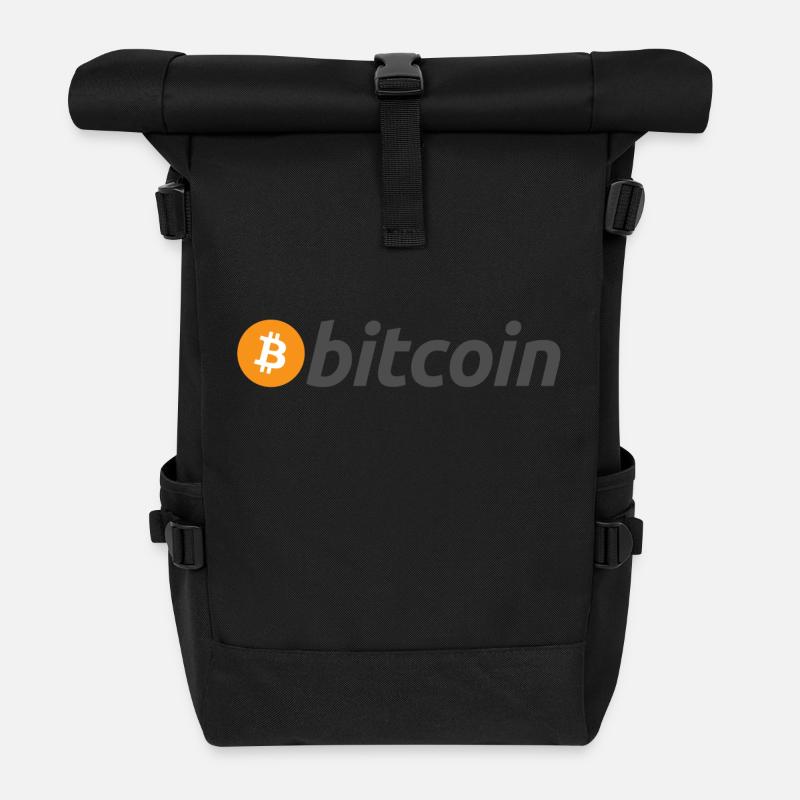 Bitcoin - Rolltop Rucksack - Schwarz