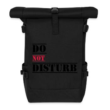Do not disturb - Roll Top Backpack - black - Front