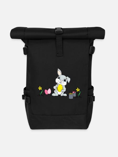 Ostern - Rolltop Rucksack - Schwarz
