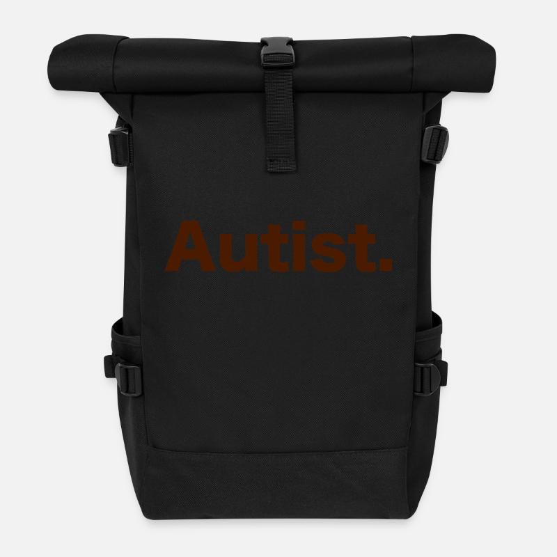 Autist - Rolltop Rucksack - Schwarz