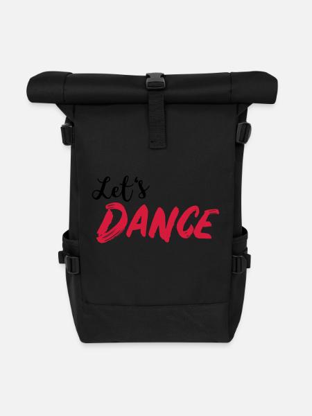 Let's DANCE - Let's dance - Roll Top Backpack - black