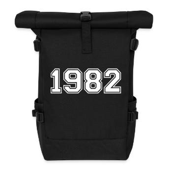 1982 - Sac à dos roll top - noir - Devant
