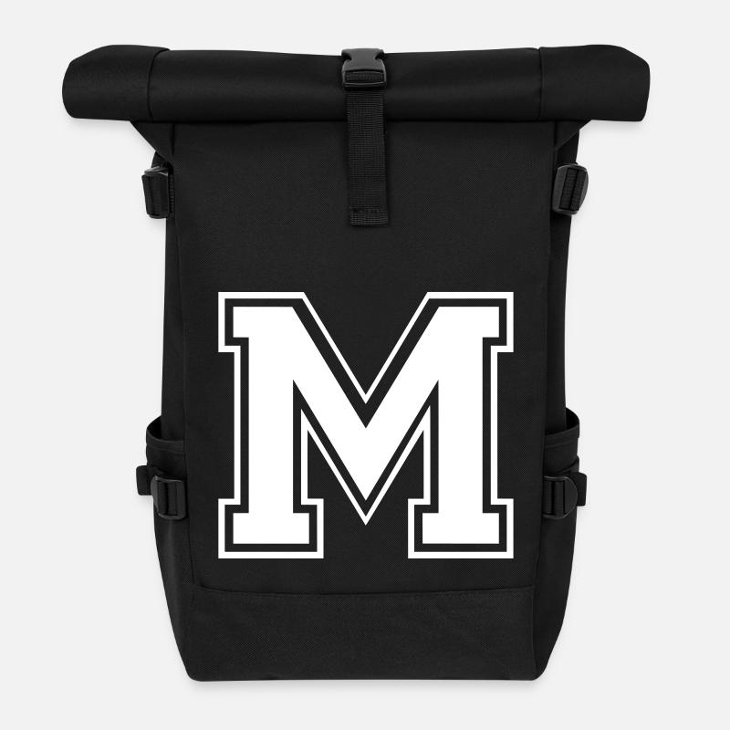 m - Rolltop Rucksack - Schwarz