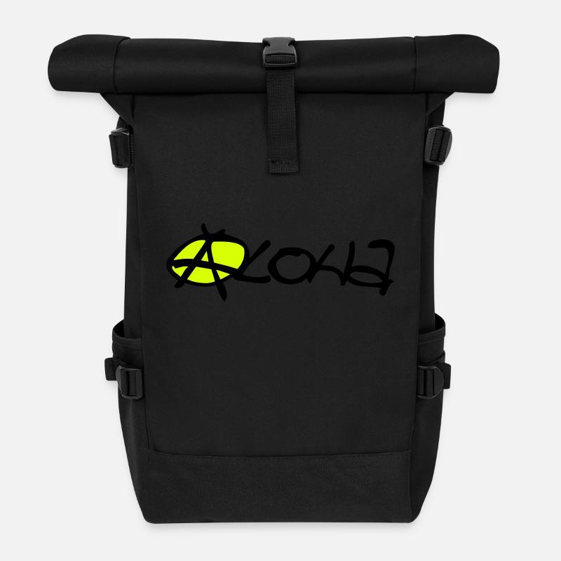 aloha - Sac à dos roll top - noir