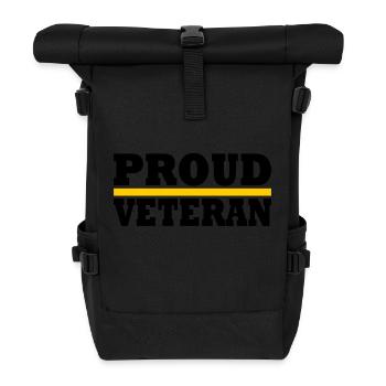 veteran - Roll Top Backpack - black - Front