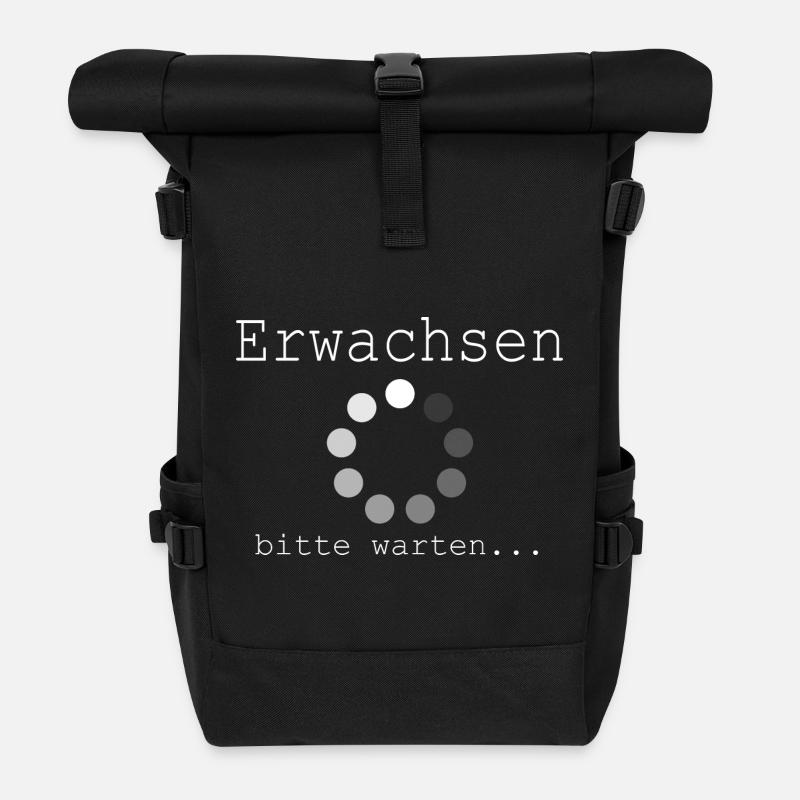 Erwachsenwerden Teenager Pubertät 18 Geburtstag - Rolltop Rucksack - Schwarz