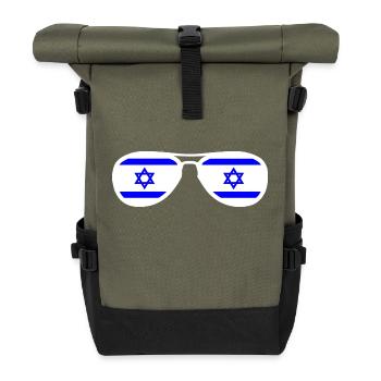 Israel - Sac à dos roll top - olive/noir - Devant