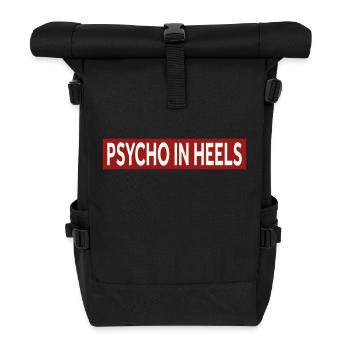 PSYCHO IN HEELS - Roll Top Backpack - black - Front