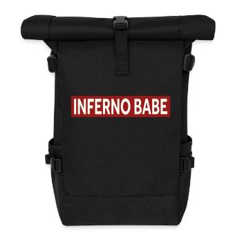 INFERNO BABE - Roll Top Backpack - black - Front