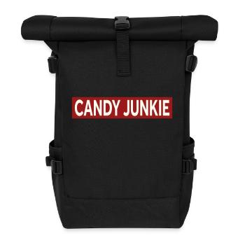ACCRO AUX BONBONS - Sac à dos roll top - noir - Devant