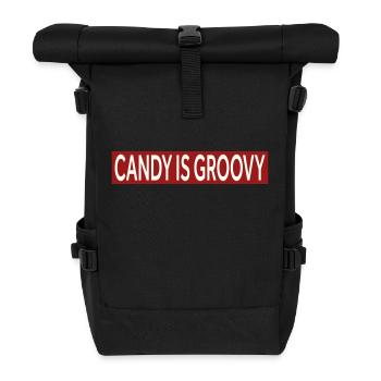 LES BONBONS SONT GROOVY - Sac à dos roll top - noir - Devant