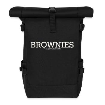 LES BROWNIES RÉPARENT TOUT - Sac à dos roll top - noir - Devant