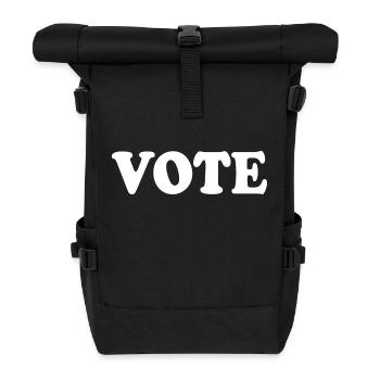Vote - Roll Top Backpack - black - Front
