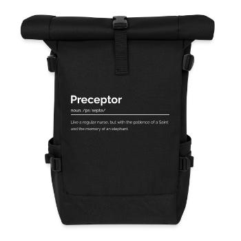 Definition: Preceptor Nurse - Roll Top Backpack - black - Front
