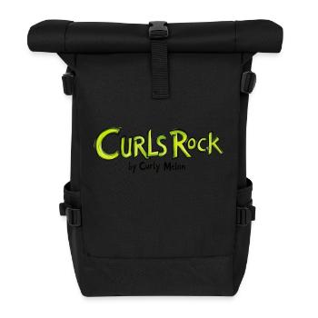 Locken rocken - Rolltop Rucksack - Schwarz - Vorne