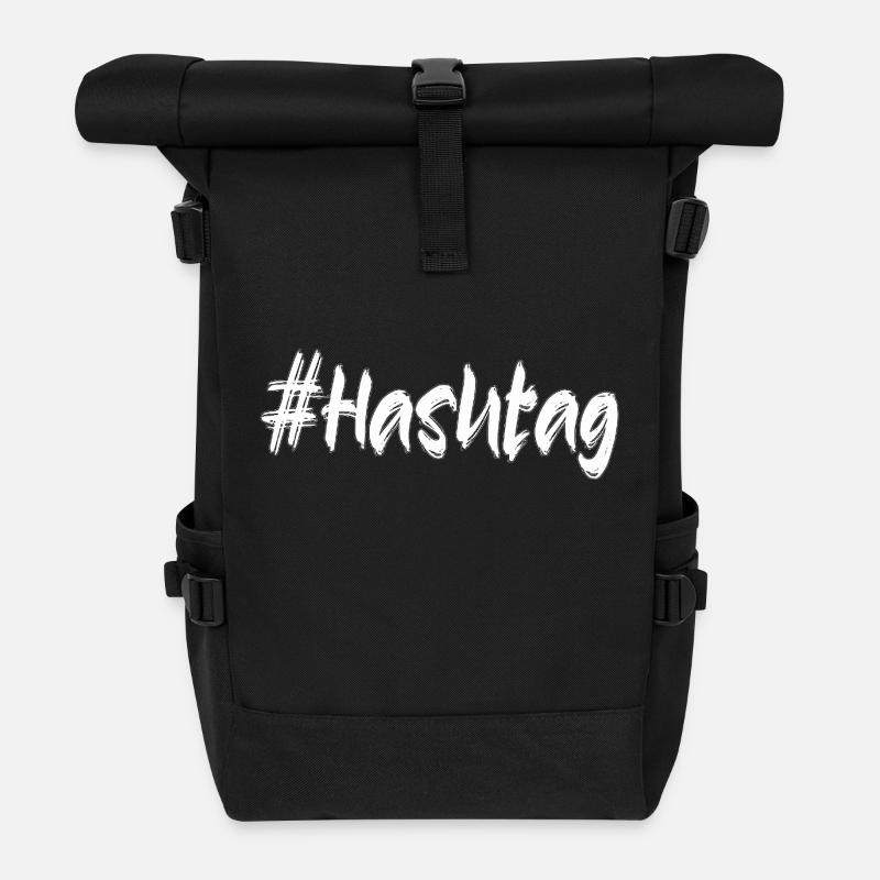 # - Roll Top Backpack - black