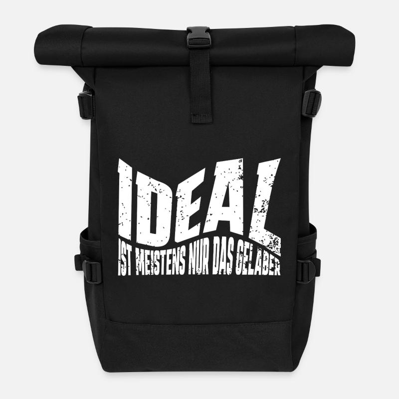 Mysterium des Selbstverständnisses - Rolltop Rucksack - Schwarz