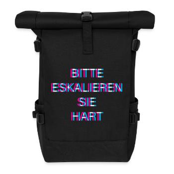 Hardtekk Tekk - Rolltop Rucksack - Schwarz - Vorne