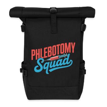Phlebotomy Squad - Rolltop Rucksack - Schwarz - Vorne