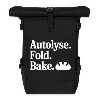 Autolyse Fold Bake Croissant - Roll Top Backpack - black - Front