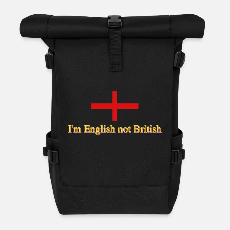 I'm English not British - Roll Top Backpack - black