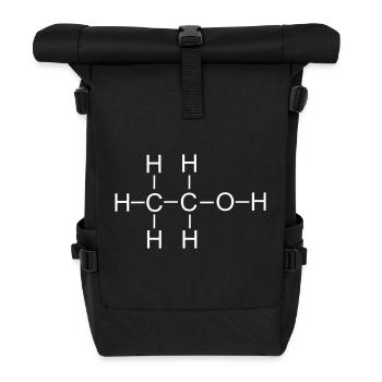 Alcool - Sac à dos roll top - noir - Devant