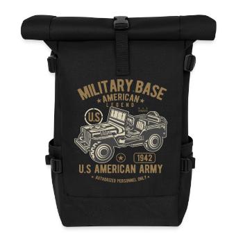 US Army - Roll Top Backpack - black - Front