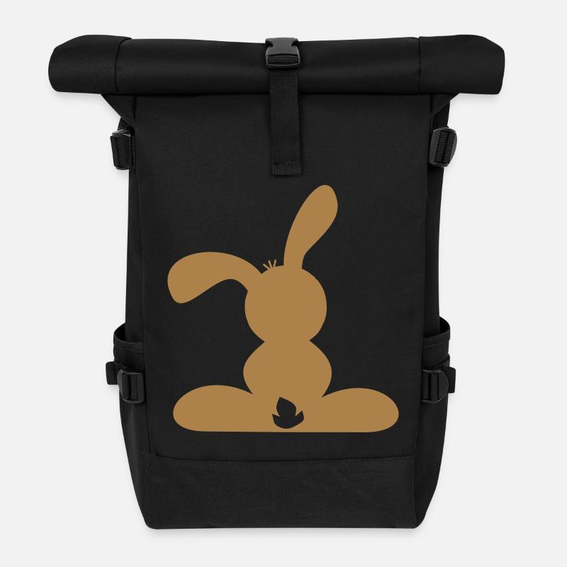 Hase - Rolltop Rucksack - Schwarz